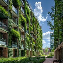 using vertical green spaces integrated into urban landscapes with technology