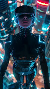 Sci-fi Thriller VR futuristic bodysuit