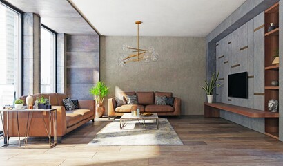 modern apartment interior. - 781274491