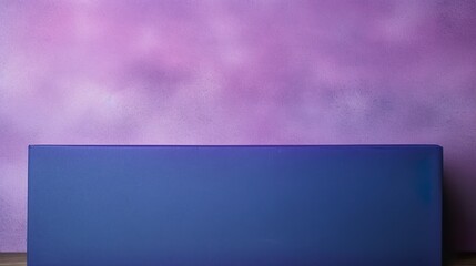 An abstract background with smooth purple gradient transitioning into a flat blue surface, displaying simplicity and calmness