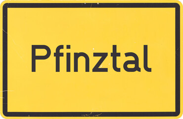 Ortsschild Pfinztal