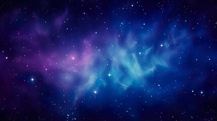 Star field and nebula digital artwork in hues of blue and purple depicting deep space mysteries