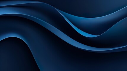 Fototapeta premium Artistic abstract representation of a continuous flow with graceful gradients of blue hues