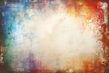 Vintage grunge background and texture with space for text in the center. Background with paints.