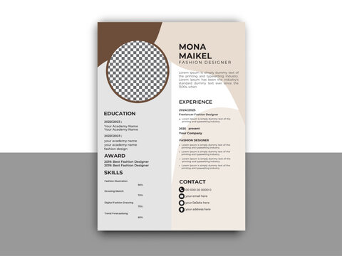 modern cv template word free download