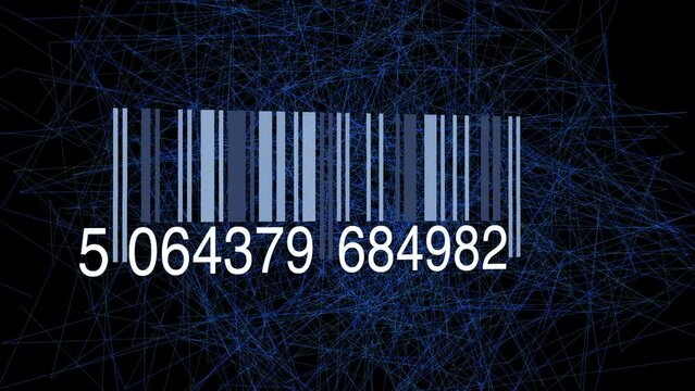 Digital Barcode Numbers Data Scanning Information Background