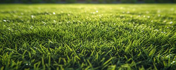 Fresh green grass for football sport, team sport texture, football field, soccer field, football...