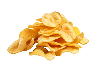 Chickpea Chips isolated on transparent png background. Generative ai