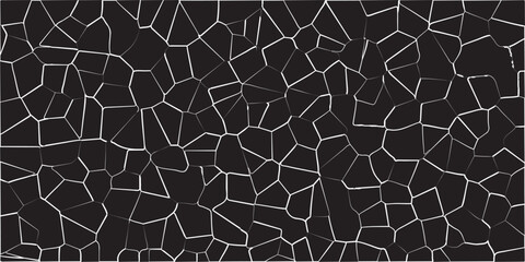 Obraz premium Voronoi diagram retro tiles pattern broken glass quartz vector background .Geometric tiles pattern vintage vector stained seamless background.