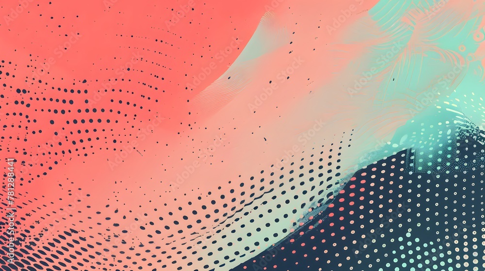 Poster moder sport backdrop, dots halftone in two color pattern gradient grunge texture background