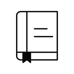 dictionery icon with white background vector stock illustration