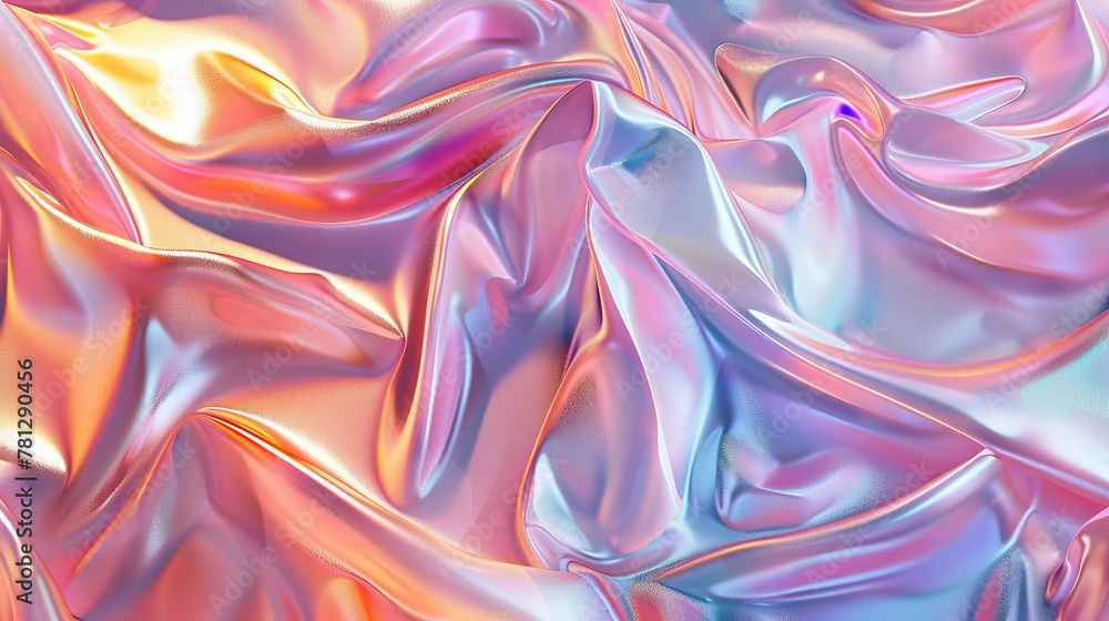 Poster liquid geometric iridescent texture background. abstract geometric texture background.
