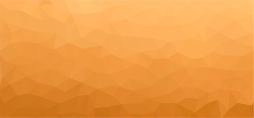 orange Low Poly hintergrund, Geometrischer Origami-Stil mit Farbverlauf, Mosaik Designmuster - obrazy, fototapety, plakaty