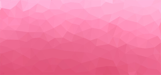 Weicher rosa Low Poly hintergrund, Geometrischer Origami-Stil mit Farbverlauf, Mosaik Designmuster - obrazy, fototapety, plakaty