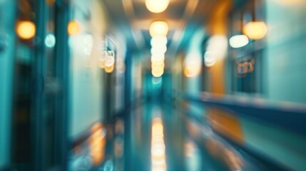 Fototapeta premium blurred office and corridor on the hospital bokeh