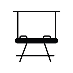 board icon with white background vector stock illustration