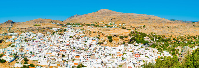 Obraz premium Lindos old town on the Rhodes island