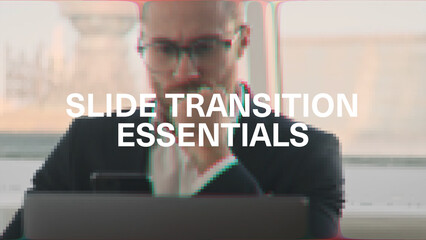 Slide Transition Essentials | Drag and Drop Style - obrazy, fototapety, plakaty