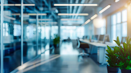 The Geometry of Business and Design Intersect in an Office Bathed in Light, Where Every Angle Invites Exploration and Every Shadow Tells a Story