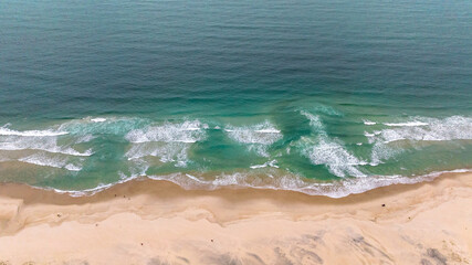 Guarda do Embaú Beach located in the state of Santa Catarina near Florianopolis. Aerial image of beach in Brazil