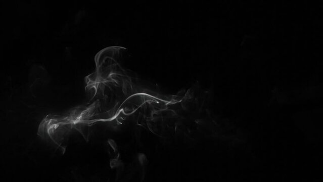 Abstract realistic smoke slow motion overlay