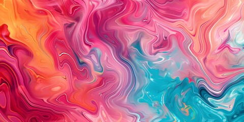 Add a touch of elegance to your home decor with this stunning background featuring a marbled effect and vibrant colors. - obrazy, fototapety, plakaty