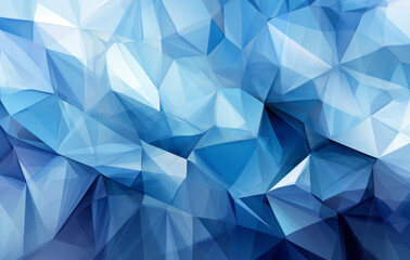 Obraz premium Abstract blue geometric background