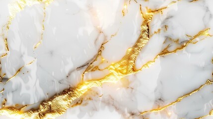 Marble background White stone texture with gold shadow	
