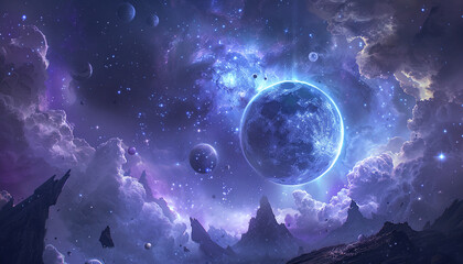 Explore celestial-themed backgrounds that transport