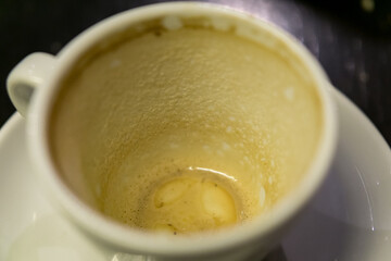 Empty coffee cup