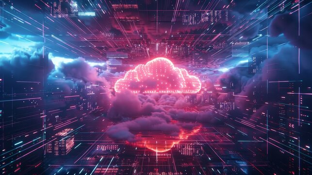 Hybrid Cloud environment featuring a mix of public and private cloud resources