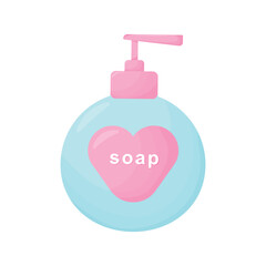 Feminine hygiene. Soap. Vector illustration PNG