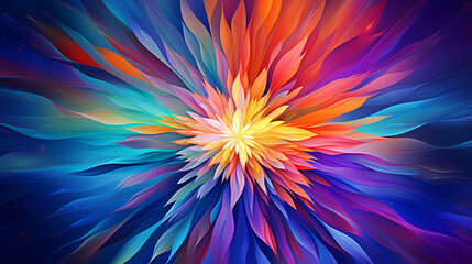 Obraz premium Modern stylish colorful 3D explosion design background