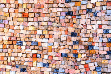Multicolour stone background. Background pattern texture. Copy space for text or design.