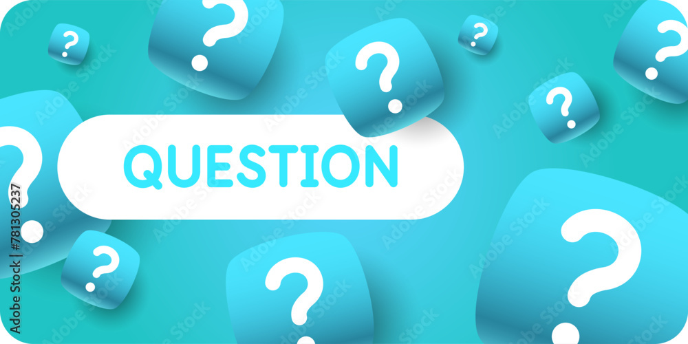 Poster a poster with question marks. a question that needs an answer. elements for transmitting information