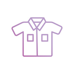 uniform icon with white background vector stock illustration