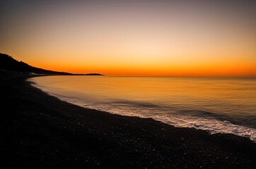 Fototapeta premium Beautiful red sunset
