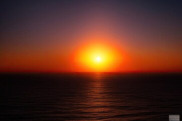 Obraz premium Beautiful red sunset