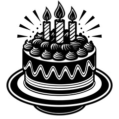 birthday cake illustration