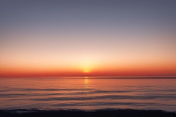 Obraz premium Beautiful red sunset