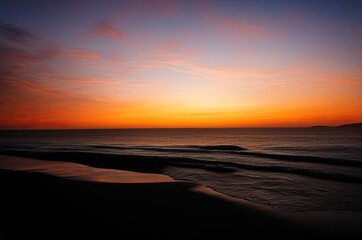 Obraz premium Beautiful red sunset