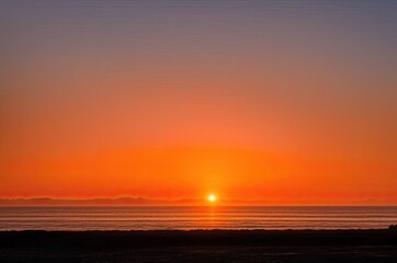 Fototapeta premium Beautiful red sunset
