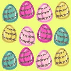 easter eggs set