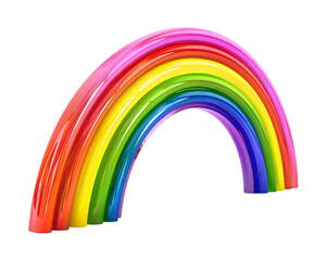 Rainbow on transparent background