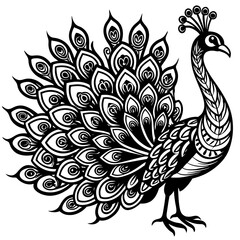 peacock illustration