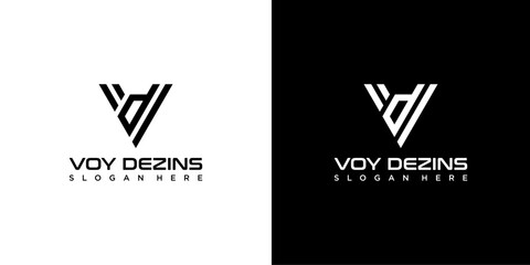 Initial Letter VD Logo Design Vector template element