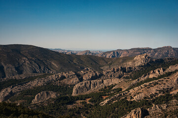 view of the mountains