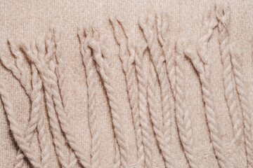 Close-Up of a Knitted Blanket