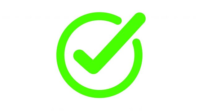 Answer right and wrong checkmarks pack. Red cross and green tick isolated on white background. true false animated elements, accept with cancel motion icons