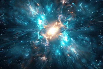 Foto op Aluminium Gamma Ray Burst in space  © Artgalax